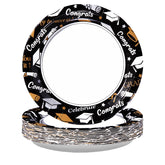 50 Pcs Graduation Party Paper Plates - Grencian